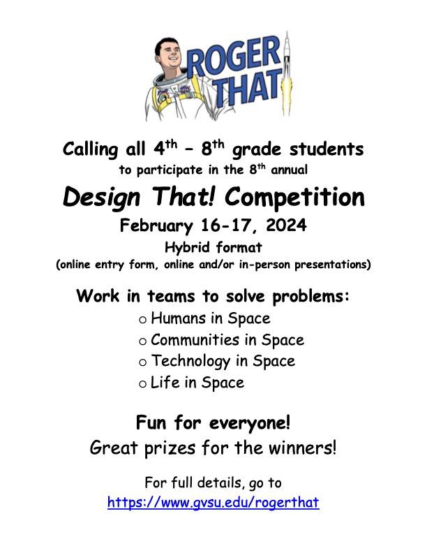 Flyer for Design That 2024 challenge